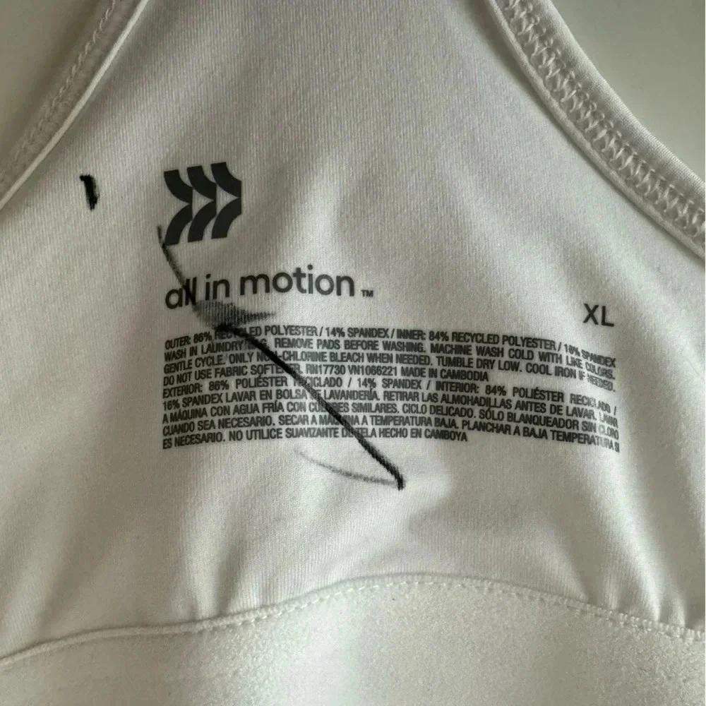 NWT ALL IN MOTION Flex Strappy Exercise Dress one piece athletic romper Size XL - Picture 8 of 14